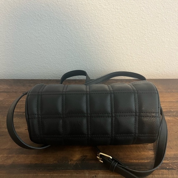 Steve Madden Black Bmegga Quilted Chain Accent Crossbody Bag. - Picture 9 of 14